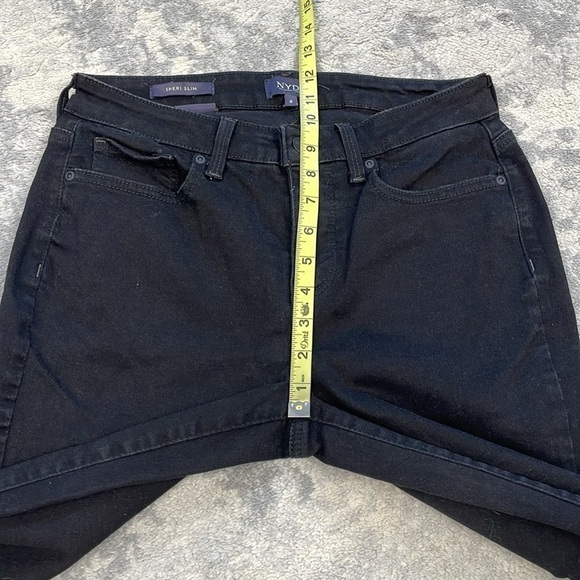 NYDJ Sheri Slim Jeans Black Lift Tuck Stretch Everyday Chic Sz 6 - Picture 10 of 15
